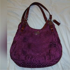 Coach Rich Purple Shoulder Bag